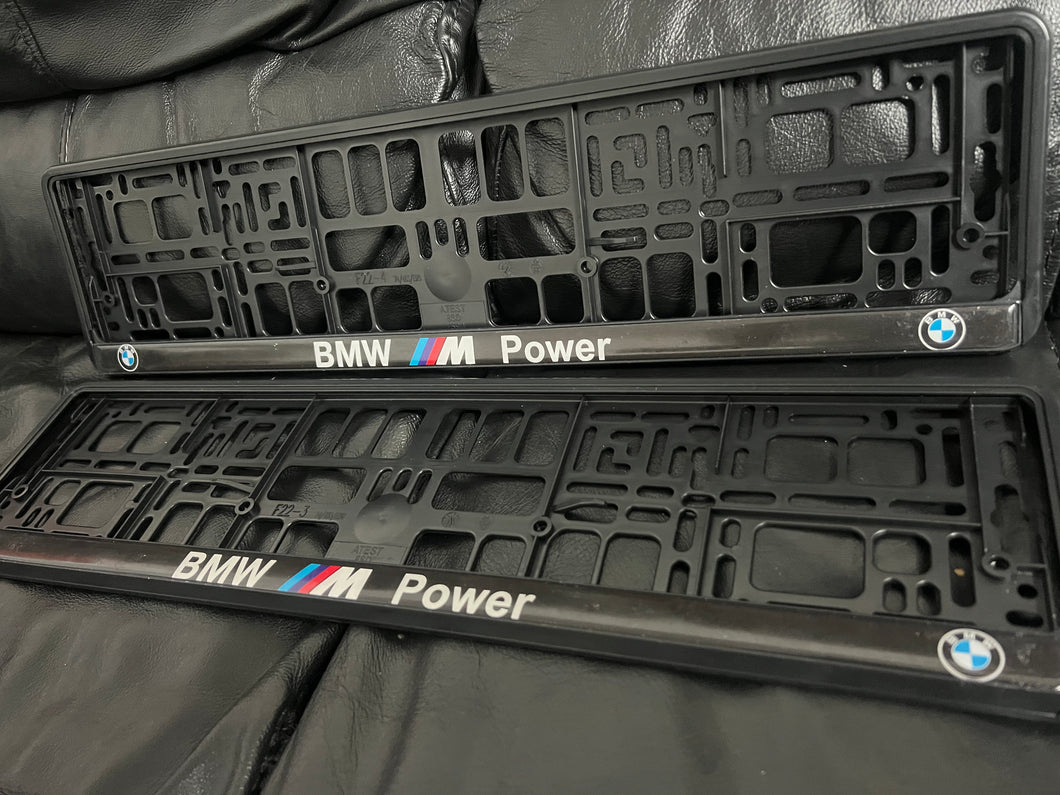 BMW M Power Number Plate Holder