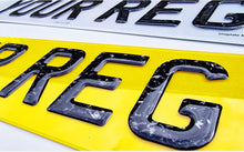 Load image into Gallery viewer, 3D Carbon Gel Forged Number Plates - New Style
